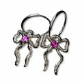Venom Gemz Pink Ribbon Earrings