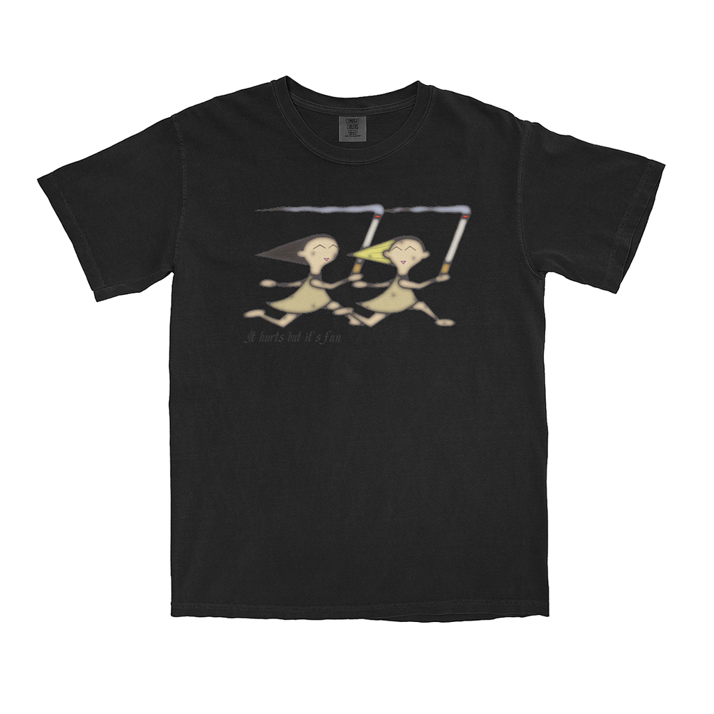 Rainbowsmustdie - "It hurts but it's fun" T-Shirt - Black