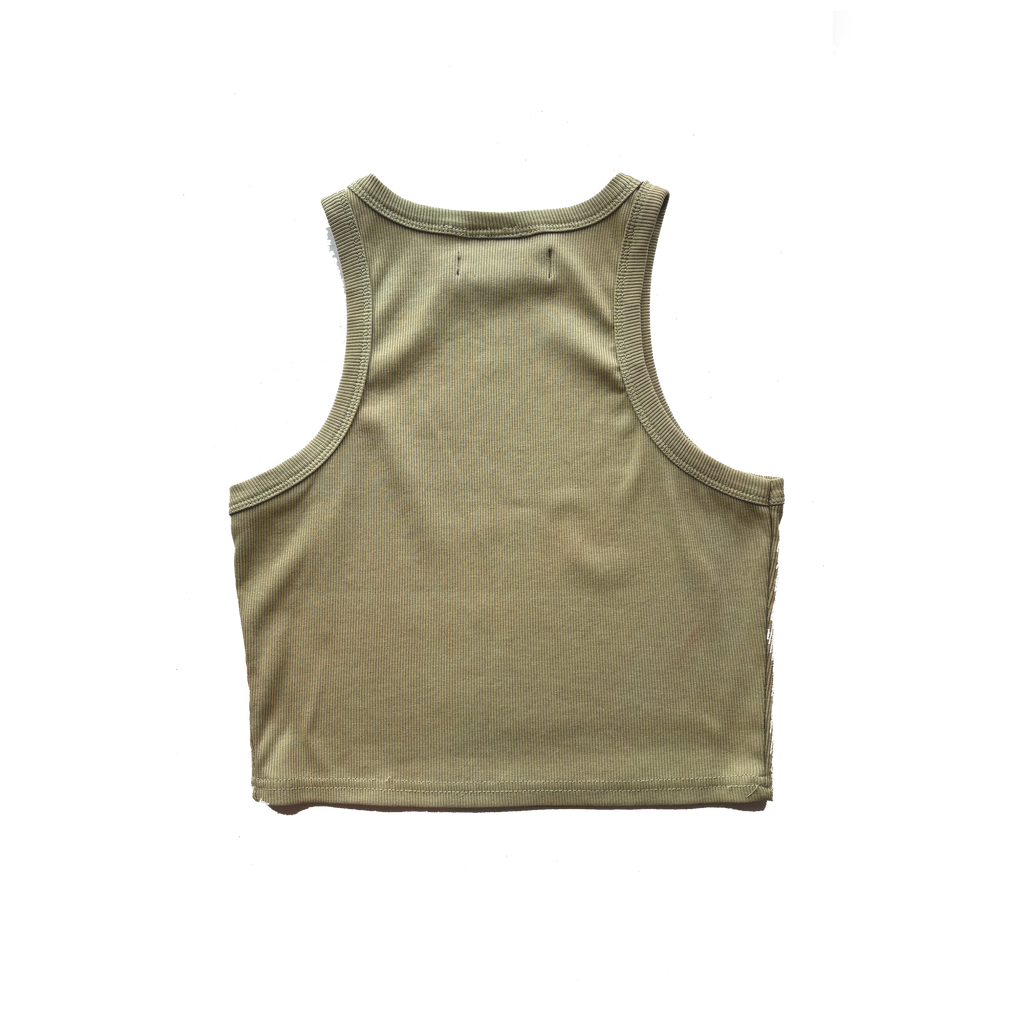 Cornelia van Rijswijk - Reworked Cotton Blend Tank Top - Lime