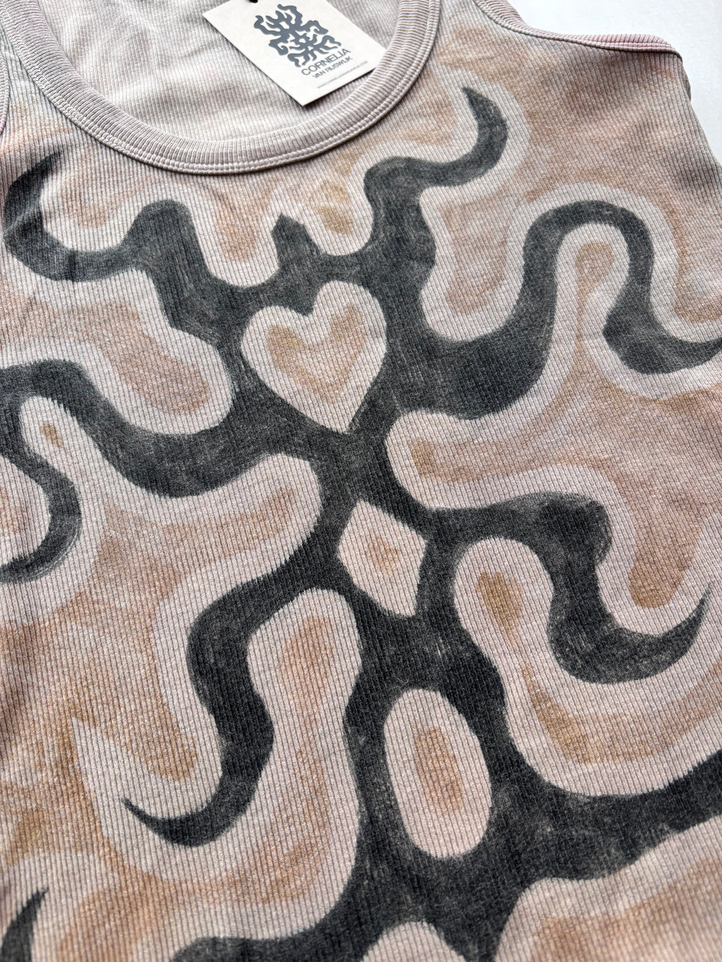 Cornelia van Rijswijk - Reworked Cotton Blend Tank Top - Mushroom