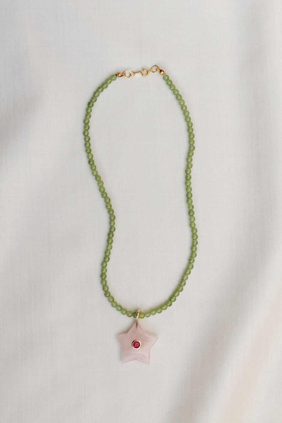 Par Moi Artemis Necklace - Rose Quartz